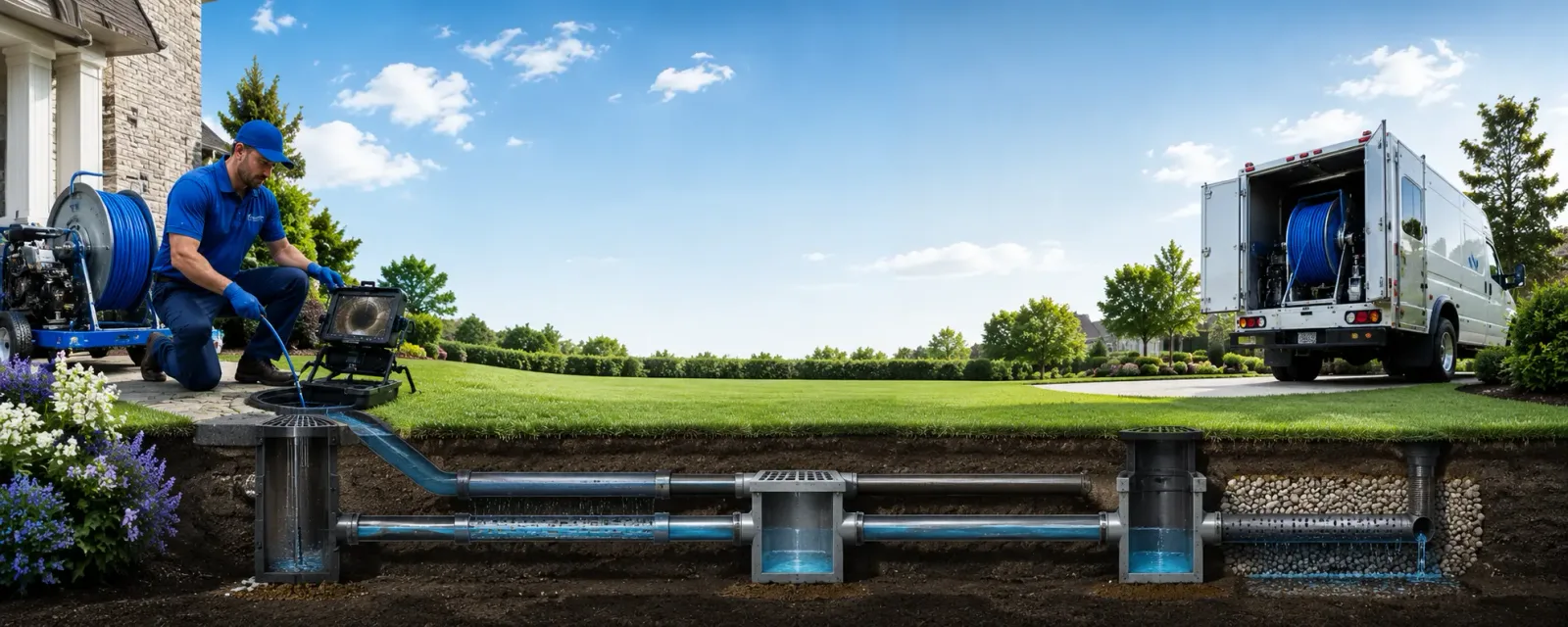 Outdoor drain cleaning information for North Versailles, PA